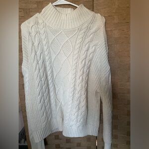 Ivory / cream cable knit sweater